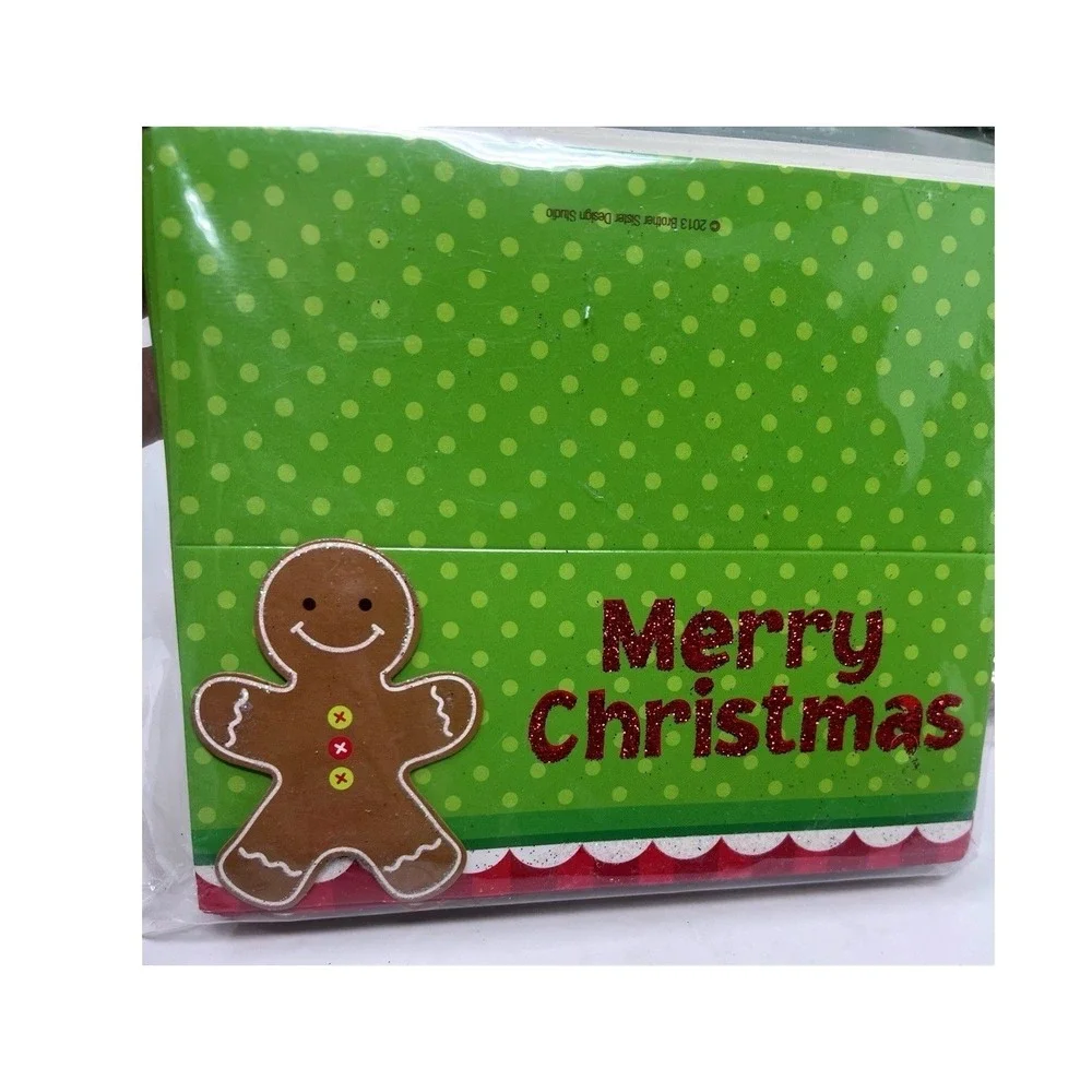 Vtg Hobby Lobby Set of 4 Christmas Treat Bag Toppers W/ Gift Bags 20 Per Pkg